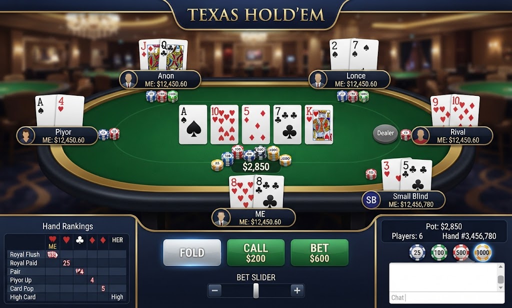 Texas Hold'em poker game