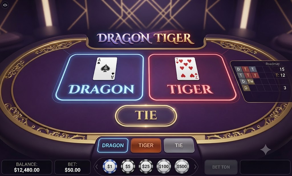 Dragon Tiger table game