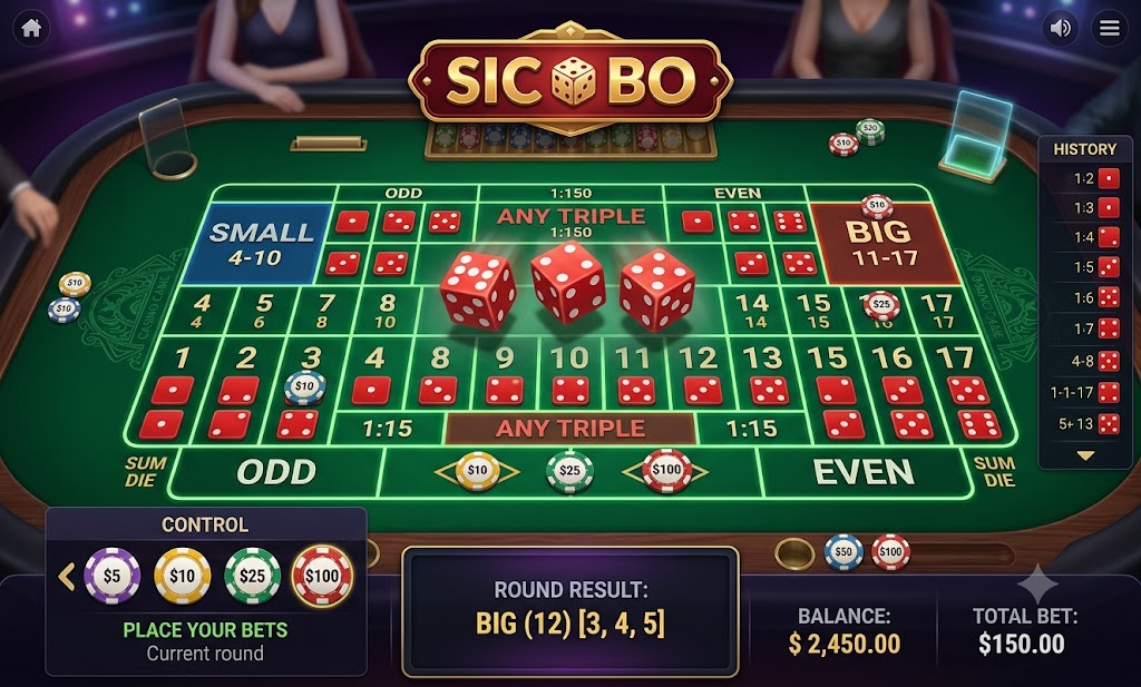 Sic Bo table game